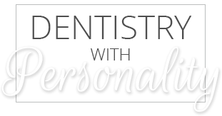 Dentistry with Personality in stylized text